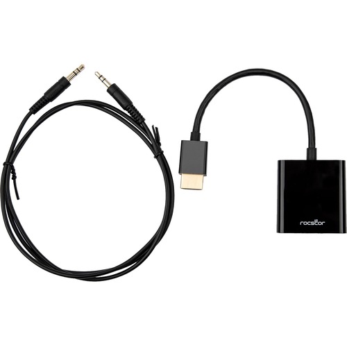 Rocstor Premium HDMI to VGA + 3.5mm Audio Adapter