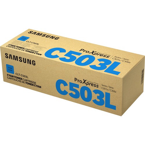 HP Samsung Electronics CLT-C503L High-Yield Toner, Cyan (SU017A)