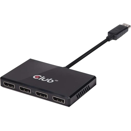 Club 3D Multi Stream Transport (MST) Hub DisplayPort 1.2 Quad Monitor USB Powered
