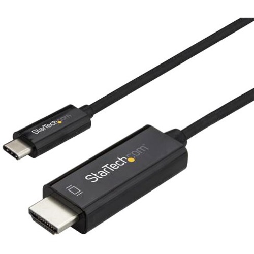 StarTech.com 3ft (1m) USB C to HDMI Cable - 4K 60Hz USB Type C DP Alt Mode to HDMI 2.0 Video Display Adapter Cable - Works w/Thunderbolt 3