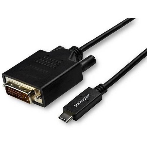 StarTech.com 10ft (3m) USB C to DVI Cable - 1080p USB Type-C to DVI-Digital Video Display Adapter Monitor Cable - Works w/ Thunderbolt 3
