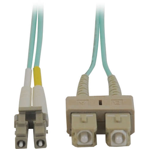 Eaton Tripp Lite Series 10Gb Duplex Multimode 50/125 OM3 LSZH Fiber Patch Cable (LC/SC) - Aqua, 15M (50 ft.)