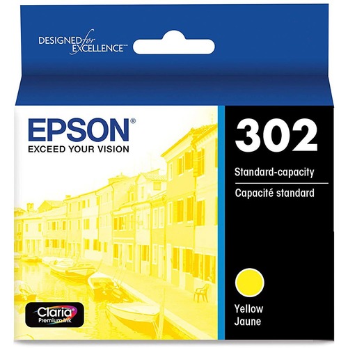 EPSON T302 Claria Premium -Ink Standard Capacity Yellow -Cartridge (T302420-S) for Select Epson Expression Premium Printers