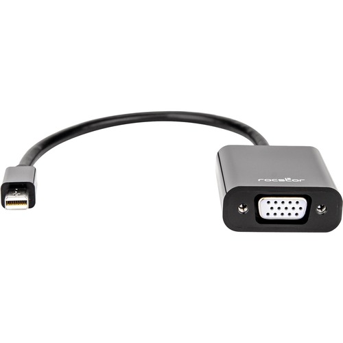 Rocstor Premium Mini DisplayPort to VGA Video Adapter - M/F - For connecting a VGA display to a Mini DisplayPort on a Mac or PC computer - Compatible with mDP DisplayPort on MacBook&reg;, MacBook&reg; Pro, Microsoft&reg; Surface&reg;, Surface&reg;...