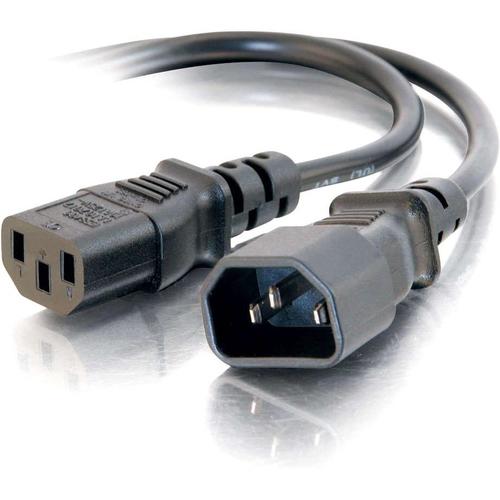 C2G 3ft Computer Power Extension Cable - 18 AWG - 250 Volt