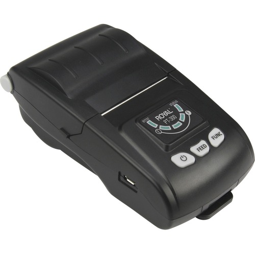 Royal PT-300 Direct Thermal Printer - Monochrome - Handheld - Receipt Print - USB - Bluetooth - Battery Included