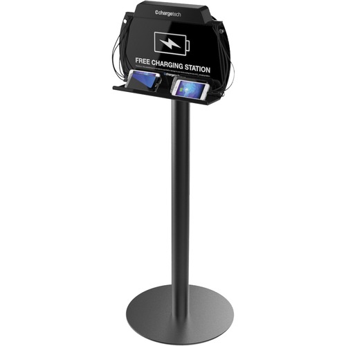 ChargeTech Floor Stand Charging Station - Wired - Smartphone, Tablet PC
