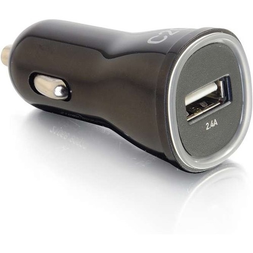 C2G 1-Port USB Car Charger, 2.4A Output