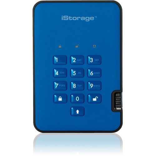 iStorage diskAshur2 HDD 2 TB | Secure Portable Hard Drive | Password Protected | Dust/Water-Resistant | Hardware Encryption IS-DA2-256-2000-BE