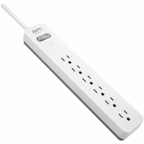 APC by Schneider Electric Essential SurgeArrest 6 Outlet 6 Foot Cord 120V, White and Grey