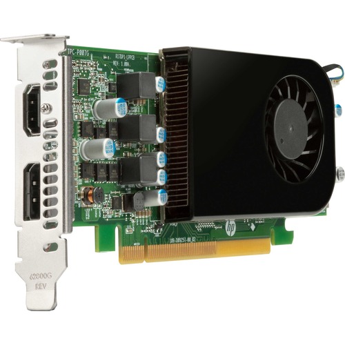 HP Radeon RX 550X Graphic Card - 4GB VRAM - Low-profile - DisplayPort port - Platform Supported: PC