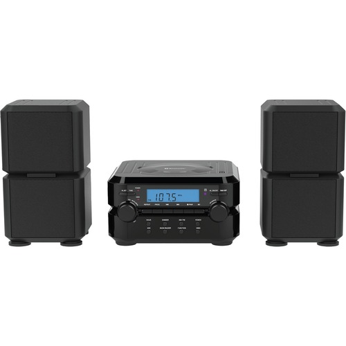 Naxa NS-441 Micro Hi-Fi System - 4.40 W RMS - Black