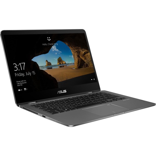 Asus ZenBook Flip 14 14" Laptop i5-8265U 8GB RAM 256GB SSD Metallic Gray - 8th Gen i5-8265U Quad-core - Touchscreen - Intel UHD Graphics 620 - TruVivid Technology - Tru2Life Technology - Windows 10 64-bit - 13.5 hr battery life