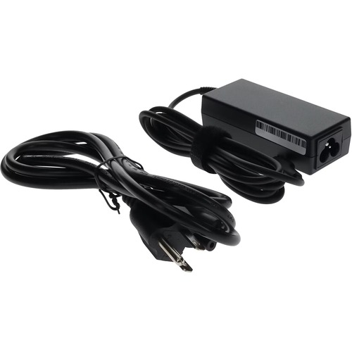 Addon HP&reg -  934739-850 Compatible USB 3.1 (C) Male to NEMA 5-15P Male 45W 20V at 2.25A Black USB-C Laptop Power Adapter and Cable