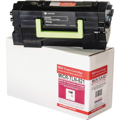 microMICR MICR Laser Toner Cartridge - Alternative for Lexmark 58D1000 - Black - 1 Each