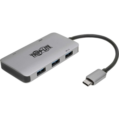 Tripp Lite by Eaton USB C Multiport Adapter Converter w/ 3 USB-A Ports, 4K HDMI, PD Charging, Thunderbolt 3 Compatible USB Type C, USB-C