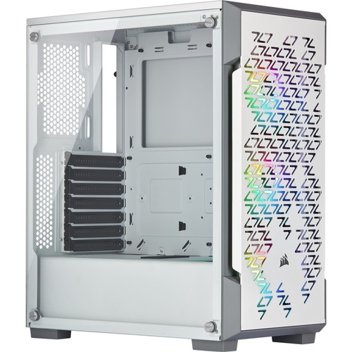 Corsair iCUE 220T RGB Airflow Tempered Glass Mid-Tower Smart Case - White