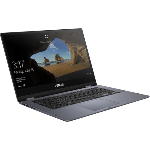 Asus VivoBook Flip 14 TP412 TP412FA-DB72T 14" Touchscreen Notebook - 1920 x 1080 - Intel Core i7 (8th Gen) i7-8565U 1.80 GHz - 8 GB RAM - 512 GB SSD - Star Gray Metal