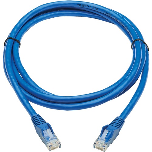 Eaton Tripp Lite Series Cat6 Gigabit Snagless Molded UTP Ethernet Cable (RJ45 M/M), PoE, CMR-LP, Blue, 6 ft. (1.83 m)