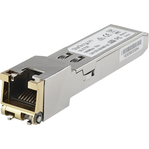StarTech.com Juniper SFP-1GE-T Compatible SFP Module - 1000BASE-T - 1GE Gigabit Ethernet SFP to RJ45 Cat6/Cat5e Transceiver - 100m