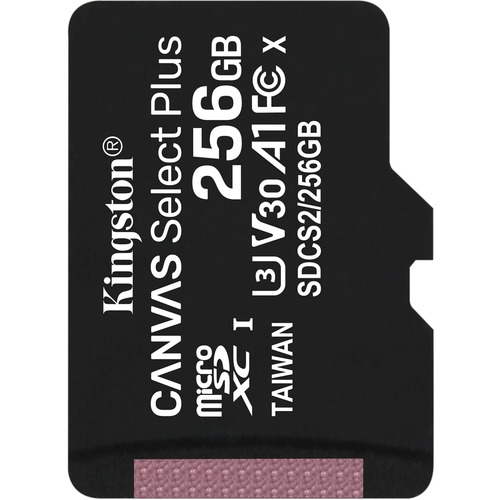 Kingston Canvas Select Plus SDCS2 256 GB Class 10/UHS-I (U3) microSDXC