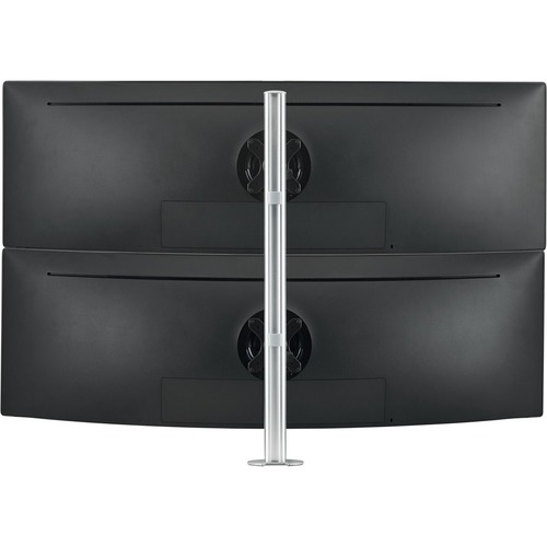 Atdec dual stack heavy monitor desk mount - Flat and Curved up to 49in - VESA 75x75, 100x100