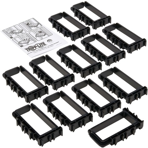Tripp Lite Cable Management D-Rings Rack Enclosures, Button Mount, 2x4in, 12Pk (SRCABLERINGSM)