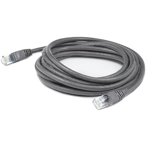 AddOn 25ft RJ-45 (Male) to RJ-45 (Male) Straight Gray Cat6 UTP PVC Copper Patch Cable