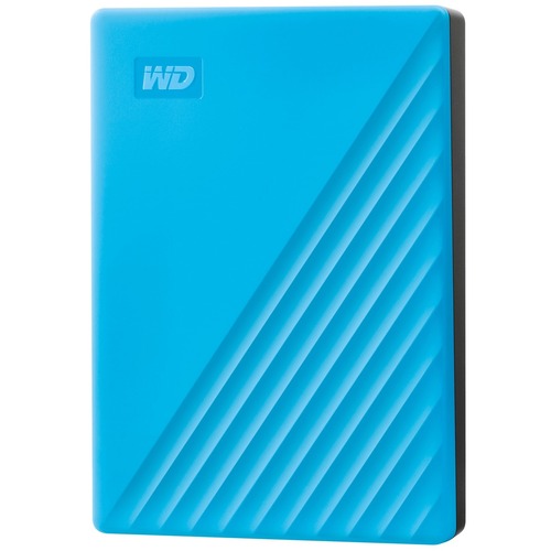 WD My Passport WDBPKJ0050BBL-WESN 5 TB Portable Hard Drive - External - Sky Blue