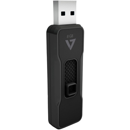 V7 8GB USB 2.0 Flash Drive - With Retractable USB Connector