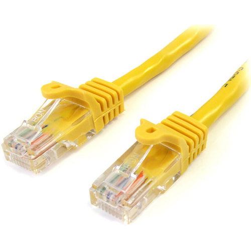 StarTech.com 25 ft Yellow Snagless Cat5e UTP Patch Cable