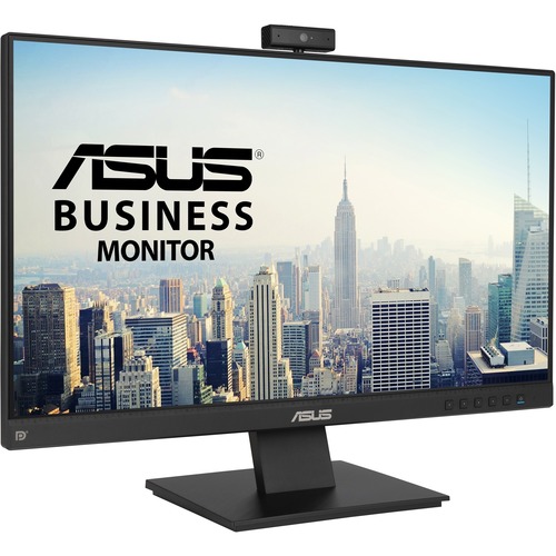 ASUS BE24EQK 23.8" 1080P Full HD IPS Business Monitor with Built-in Adjustable 2MP Webcam - Eye Care - DisplayPort HDMI - Frameless - Mic Array - Stereo Speaker - Video Conference