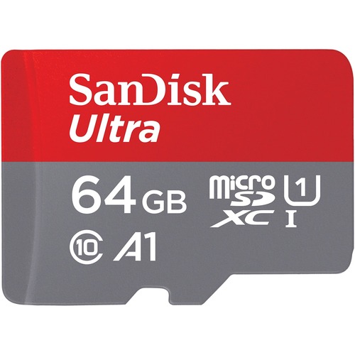 [Older Version] SanDisk 64GB Ultra microSDHC UHS-I Memory Card with Adapter - 120MB/s, C10, U1, Full HD, A1, Micro SD Card - SDSQUA4-064G-GN6MA