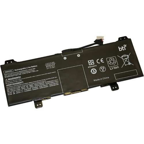 BTI GB02XL-BTI 7.7V 47.3WHR LI-ION BATTERY - Compatible Model CHROMEBOOK 14-DB CHROMEBOOK X360 11 G2 CHROMEBOOK X360 14B-CA CHROMEBOOK 14-DB0001CA CHROMEBOOK 14-DB0051CL CHROMEBOOK 14-DB0055CL CHROMEBOOK 14-DB0060NR CHROMEBOOK 14-DB0061CL CHROMEBOOK 14-DB0001AU CHROMEBOOK 14-DB0002AU CHROMEBOOK 14-DB0003AU CHROMEBOOK 14-DB0004AU CHROMEBOOK X360 14B-CA0010TU CHROMEBOOK X360 14B-CA0011TU