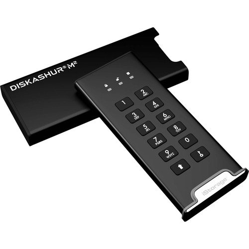 iStorage diskAshur M2 500 GB Portable Rugged Solid State Drive - M.2 2280 External - TAA Compliant