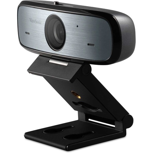 Viewsonic USB Video Conferencing Camera - 30 fps - Black, Silver - Micro USB - 1920 x 1080 Video - Microphone