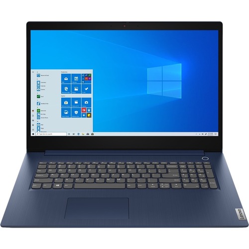 Lenovo IdeaPad 3 17.3" Laptop Intel Core i7-1065G7 8GB RAM 256GB SSD Abyss Blue - 10th Gen i7-1065G7 Quad-core - In-plane Switching (IPS) Technology - Windows 10 Home - 7.4 hr battery life