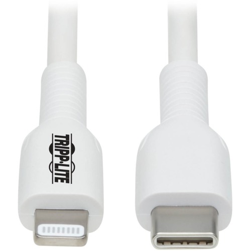 Eaton Tripp Lite Series USB-C to Lightning Sync/Charge Cable (M/M), MFi Certified, White, 2 m (6.6 ft.)