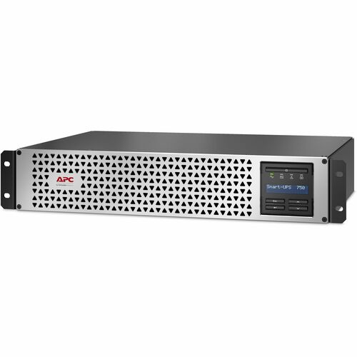 APC Smart-UPS, Line Interactive, 750VA, Lithium-ion, Rack/Tower, 2U, 120V, 6x NEMA 5-15R outlets, SmartConnect Port+Network Card, Short Depth, AVR