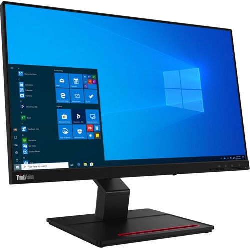 Lenovo ThinkVision T24t-20 23.8" 60Hz Touchscreen Full HD LCD Monitor - 1920 x 1080 FHD Display @ 60 Hz - In-Plane Switching (IPS) Technology - 4 ms Response Time - WLED Backlight - 99% sRGB Color Gamut