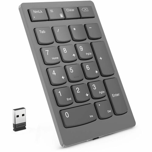 Lenovo Go Wireless Numeric Keypad Storm Gray - Wireless Connectivity