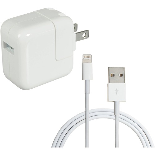 4XEM iPad Charging Kit - 10FT Lightning 8-Pin Cable with 12W Wall Charger