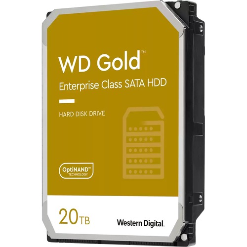 Western Digital Gold WD201KRYZ 20 TB Hard Drive - 3.5" Internal - SATA (SATA/600) - Conventional Magnetic Recording (CMR) Method
