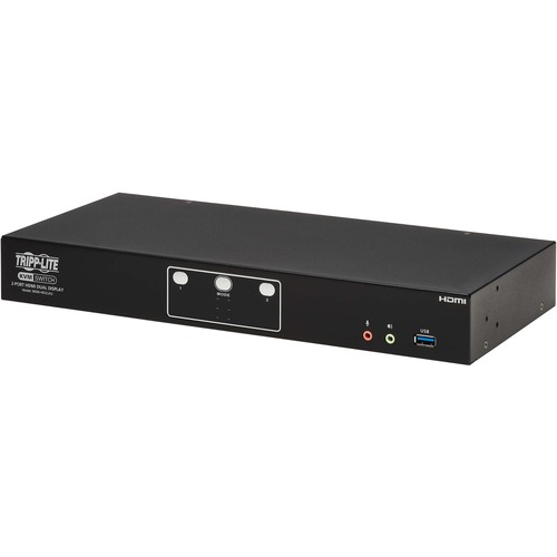 Tripp Lite by Eaton 2-Port HDMI Dual-Display KVM Switch - 4K 60 Hz, USB 3.2 Gen 1, HDCP 2.2, USB Sharing