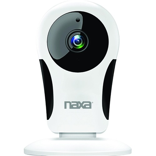 Naxa NSH-3001 Wi-Fi Smart Camera with 24/7 HD Recording, 105?? Viewing Angle, Remote Operation, Video Tuning, Night Vision, Real-Time Activity and Alerts, Time Scheduling, White and Black
