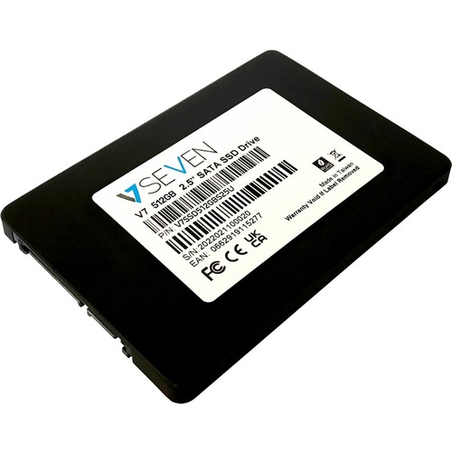 V7 V7SSD512GBS25U 512 GB Solid State Drive - 2.5" Internal - SATA (SATA/600) - TAA Compliant