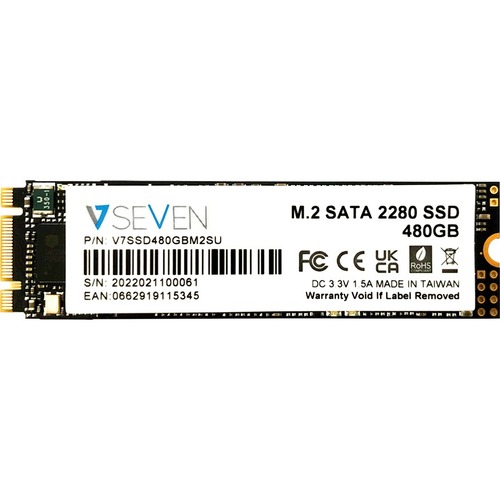 V7 V7SSD480GBM2SU 480 GB Solid State Drive - M.2 Internal - SATA (SATA/600) - TAA Compliant