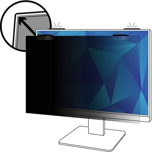 3M&trade; Privacy Filter for 24.5in Full Screen Monitor with 3M&trade; COMPLY&trade; Magnetic Attach, 16:9, PF245W9EM