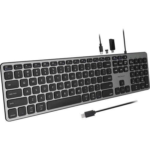 Macally UCZKEYHUBACSG Keyboard - Cable Connectivity