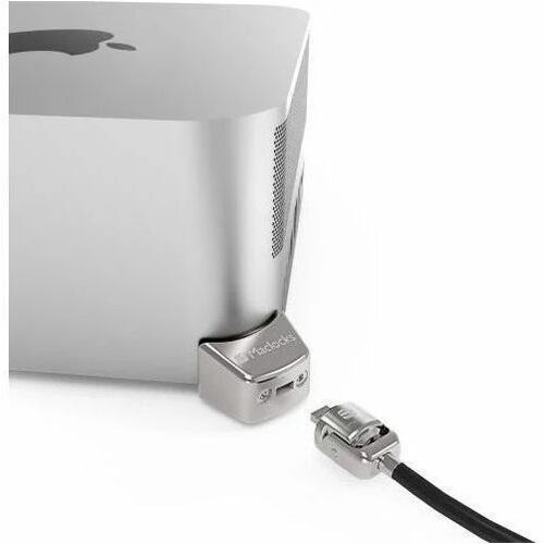 Compulocks Mac Studio Ledge Lock Adapter Silver - This powerful locking mechanism secures your new Mac Studio so you can focus on work. Ledge adapts the "Kensington slot" at the base of the Mac Studio to a regular side lock. This is an efficient, non invasive and elegant solution that keeps the Studio safe without the need to modify it in any way.
